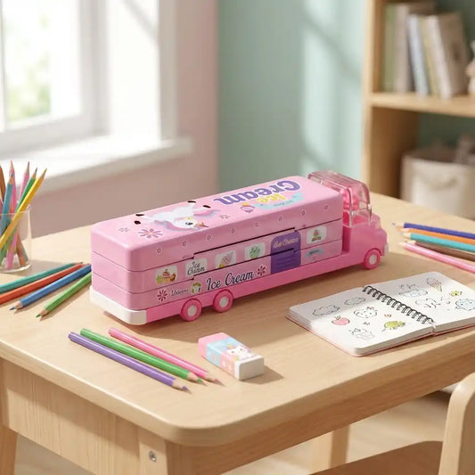 Best double decker ice cream truck pencil case - pen & cases | 2026 | fast shipping