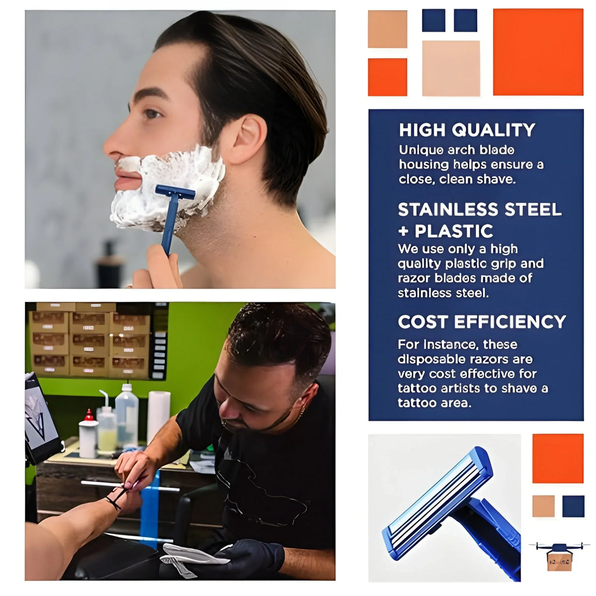 Double Edge Razor Microscope Double edge shaving razor blade - factorybuy – MaxSmile