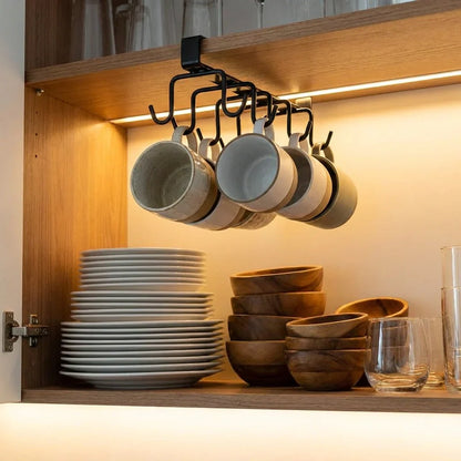 Best double-row iron hanger 6 hooks - kitchen cabinet organizers | 2026 | fast shipping