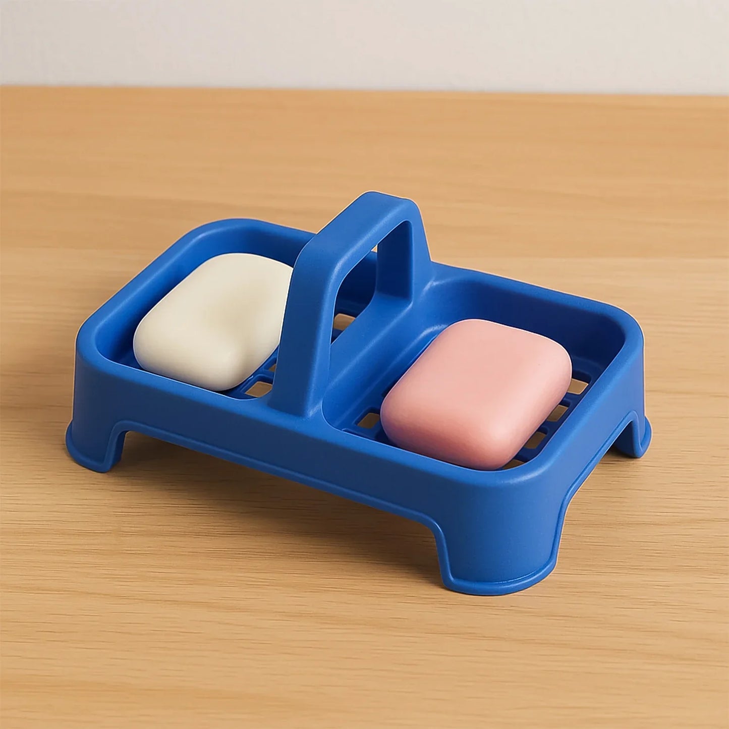 Double Soap Dish Stand – 1 Pc - Home Improvement