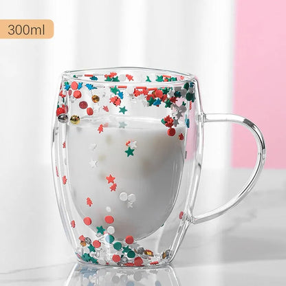 Double Walled Glass Mugs Home & Kitchen