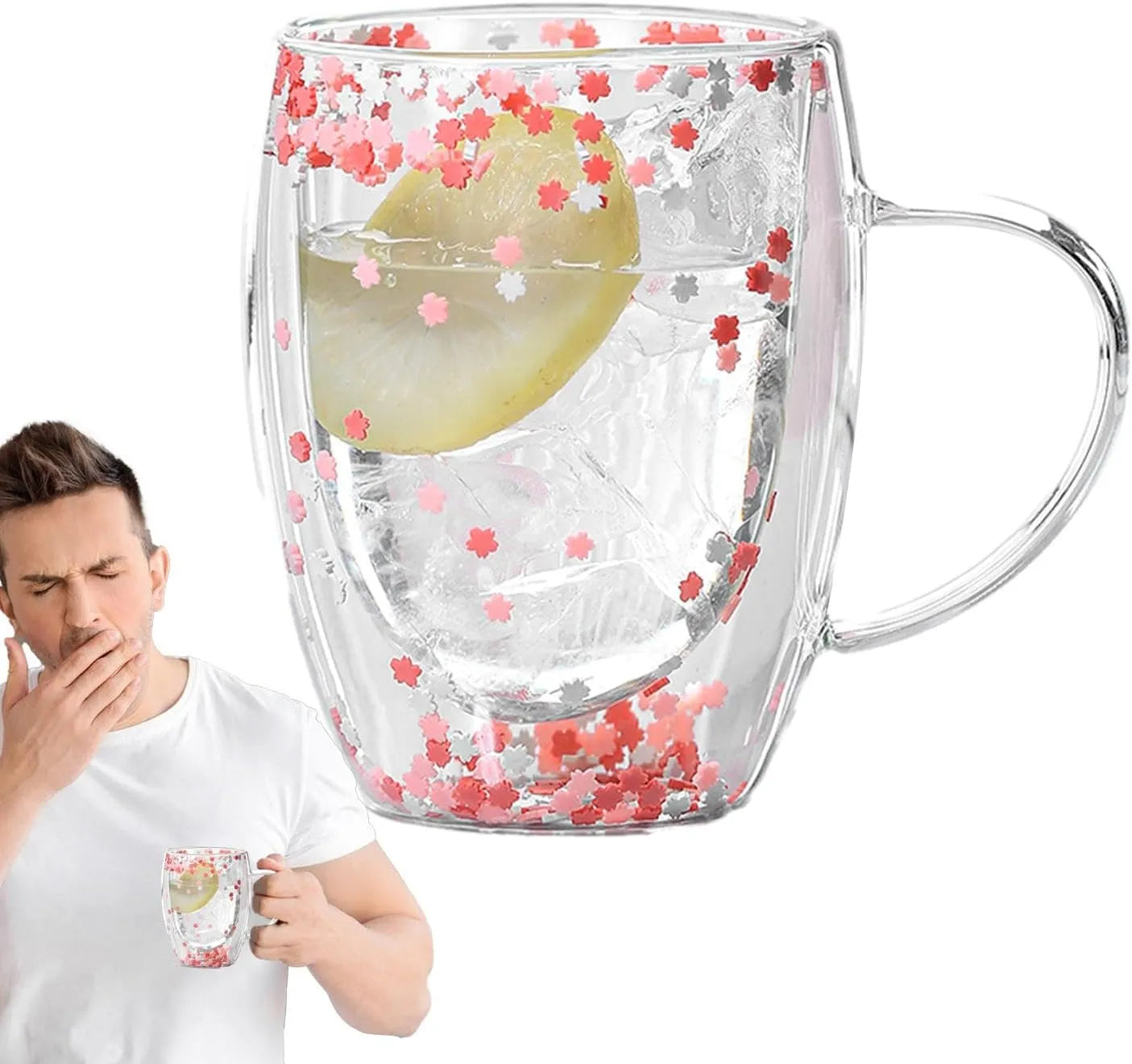 Double Walled Glass Mugs Home & Kitchen