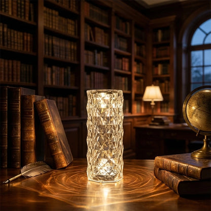 16 Color Changing Rose Crystal Diamond Table Lamp