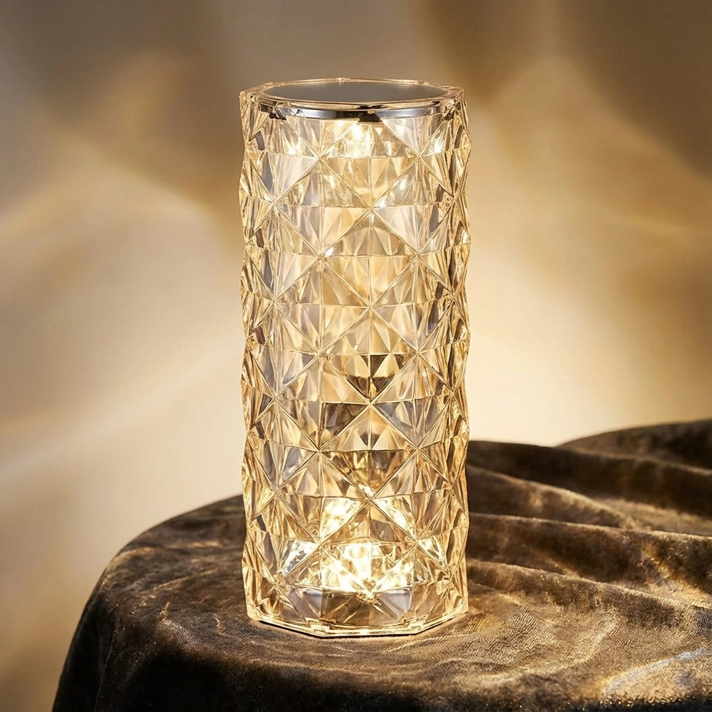 16 Color Changing Rose Crystal Diamond Table Lamp