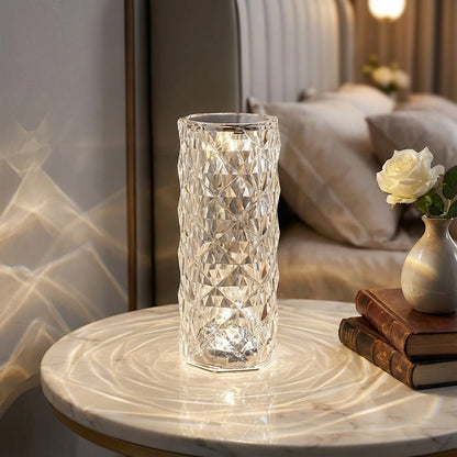 16 Color Changing Rose Crystal Diamond Table Lamp