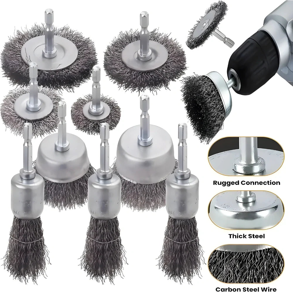 Drill Powered Wheel Brush