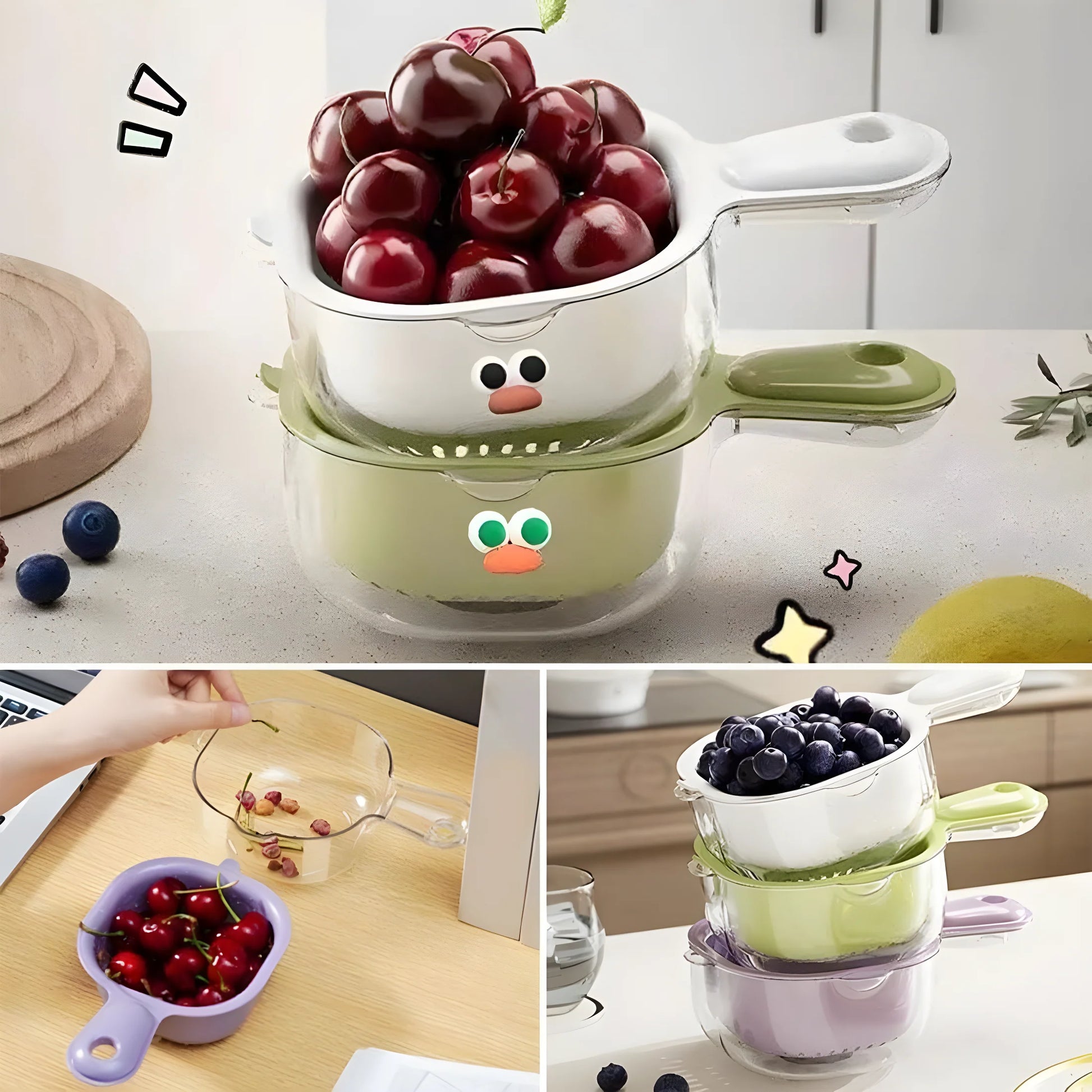 Dual Layer Strainer Basket Kitchenware