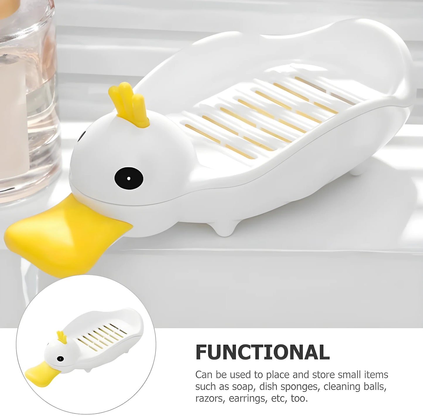 Duck Soap Holder (Pack Of 2) Home Accessories