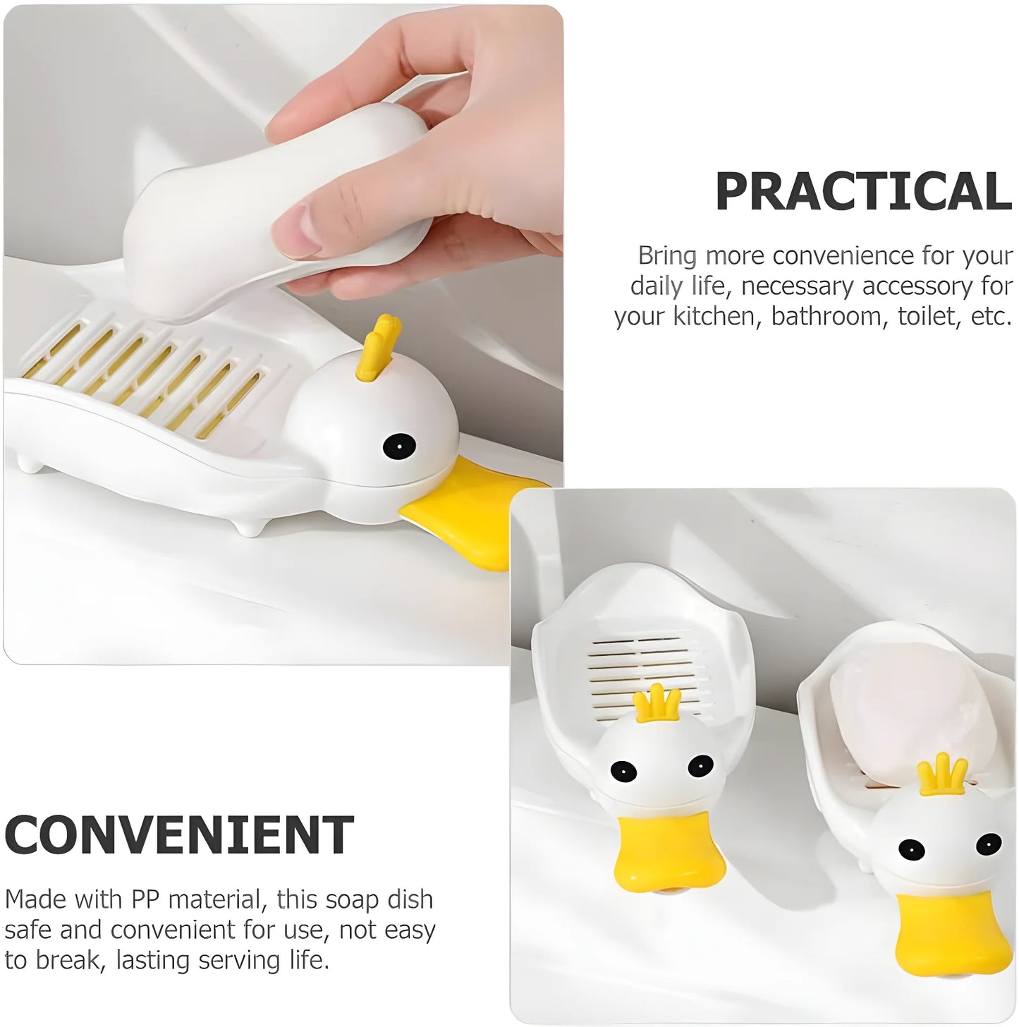 Duck Soap Holder (Pack Of 2) Home Accessories