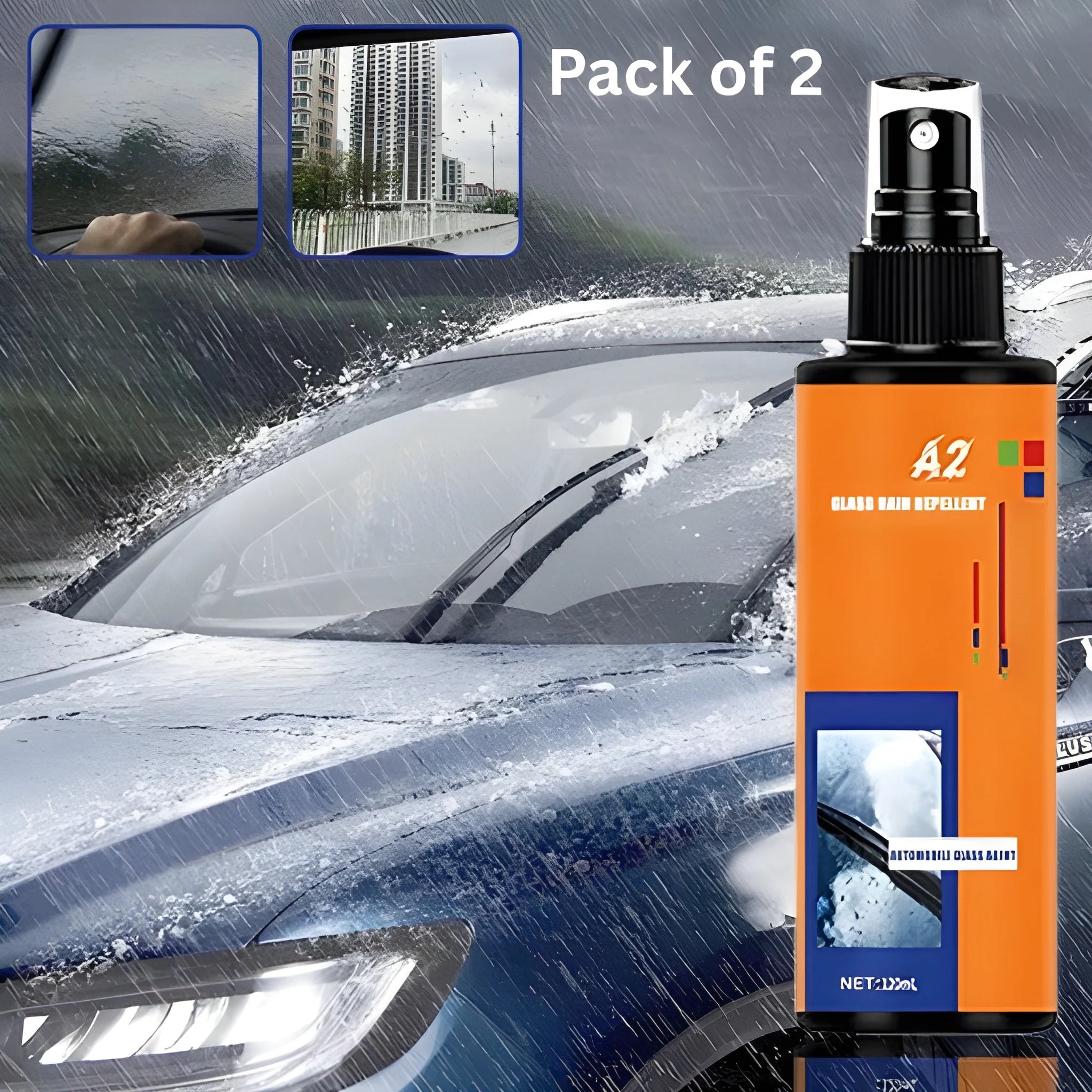 Glass Rain Repellent Spray