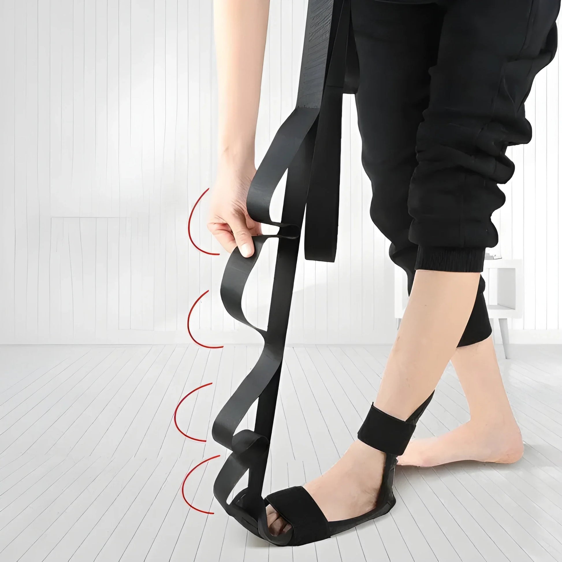 Durable yoga stretching strap