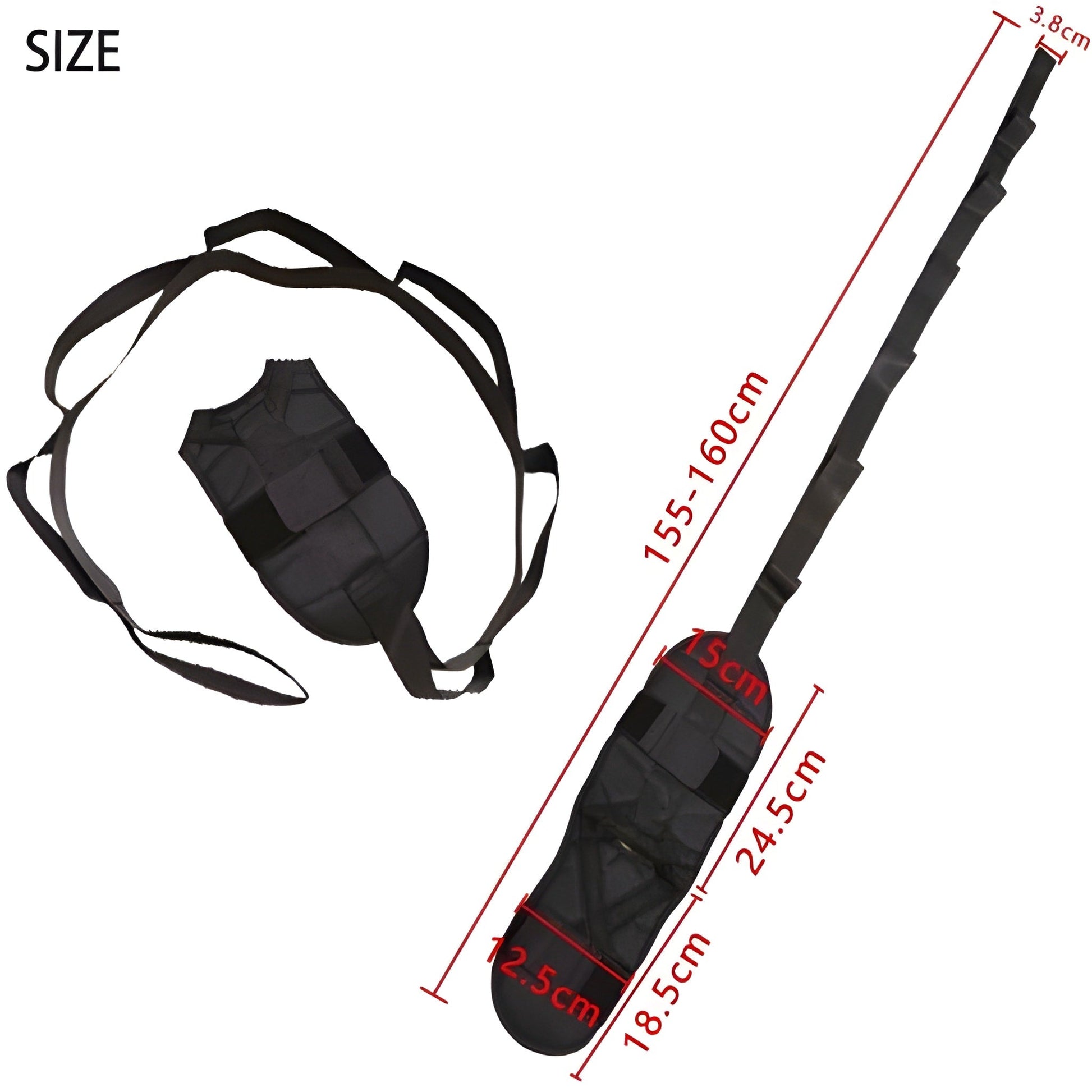 Durable yoga stretching strap