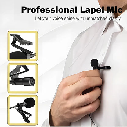 Dynamic Lapel Collar USB Omnidirectional Mic