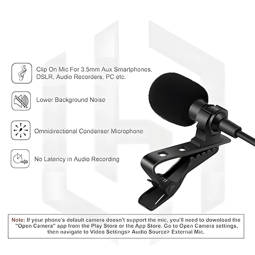 Dynamic Lapel Collar USB Omnidirectional Mic