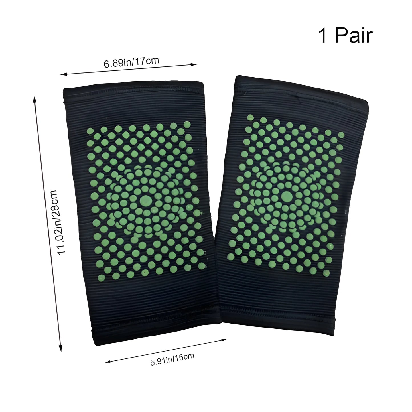 Elastic Warming Knee Brace Pair