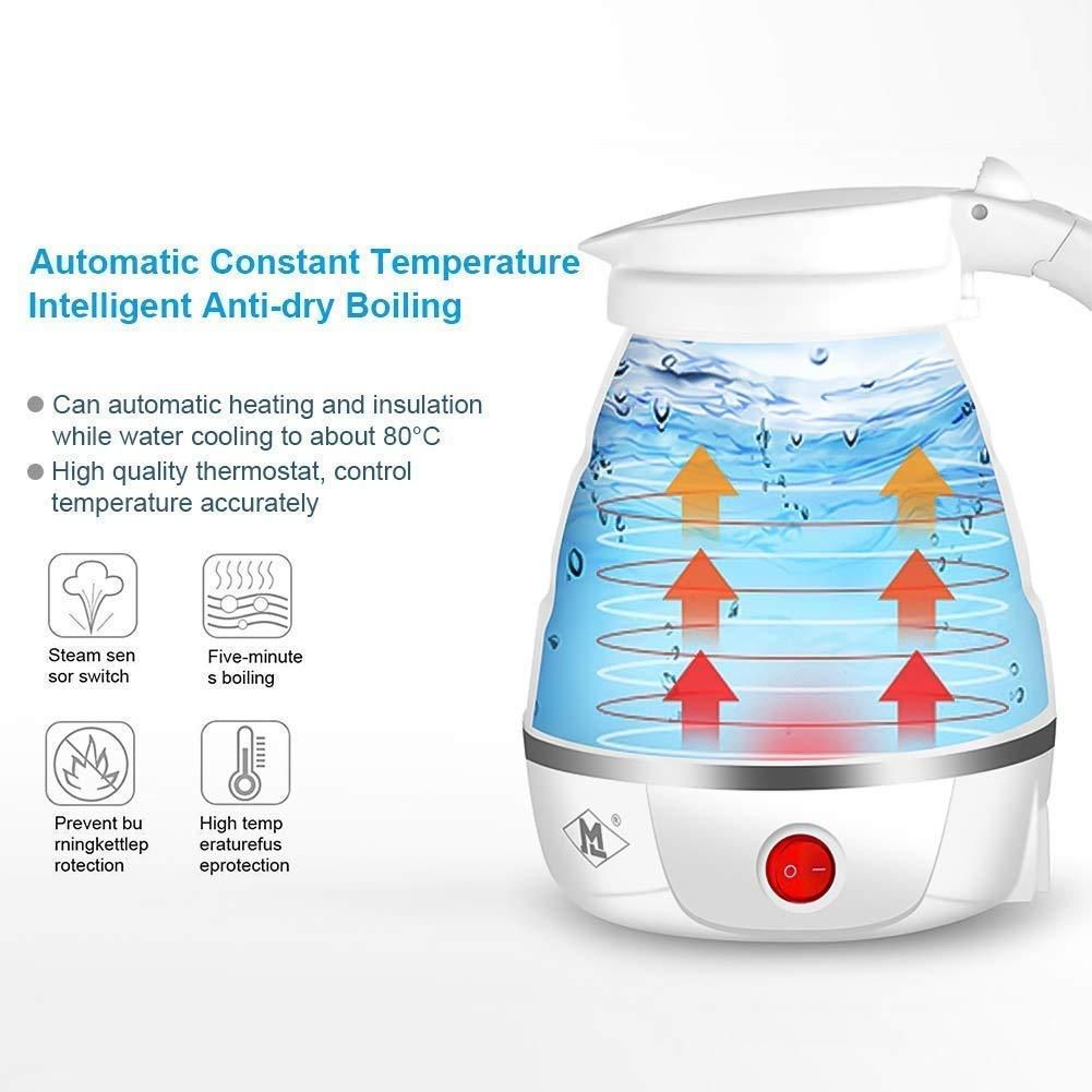 Electric Kettle Silicone Foldable Electric Water Kettle (600 ml)