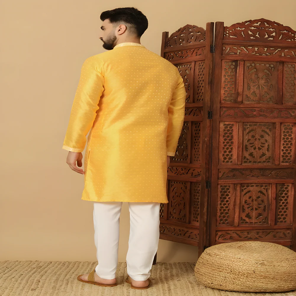 Elegant Yellow Festive Kurta