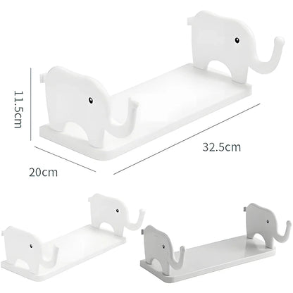 Elephant Shape Self Floating Wall Shelf