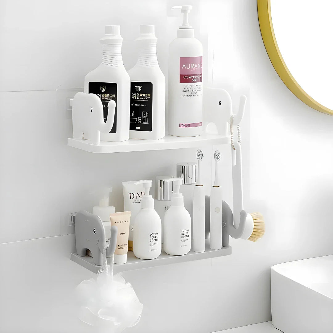 Elephant Shape Self Floating Wall Shelf