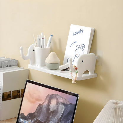 Elephant Shape Self Floating Wall Shelf