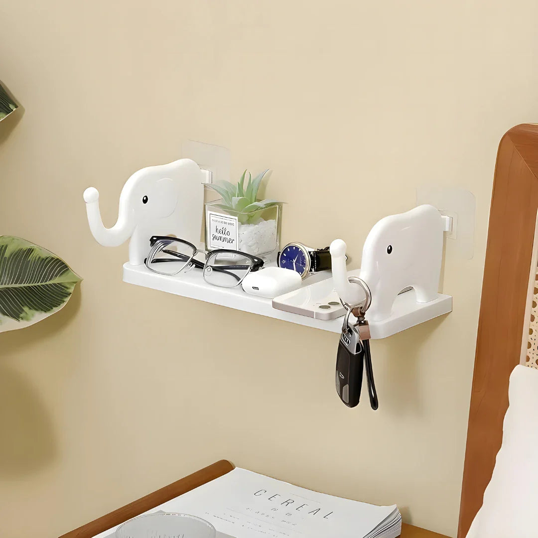 Elephant Shape Self Floating Wall Shelf