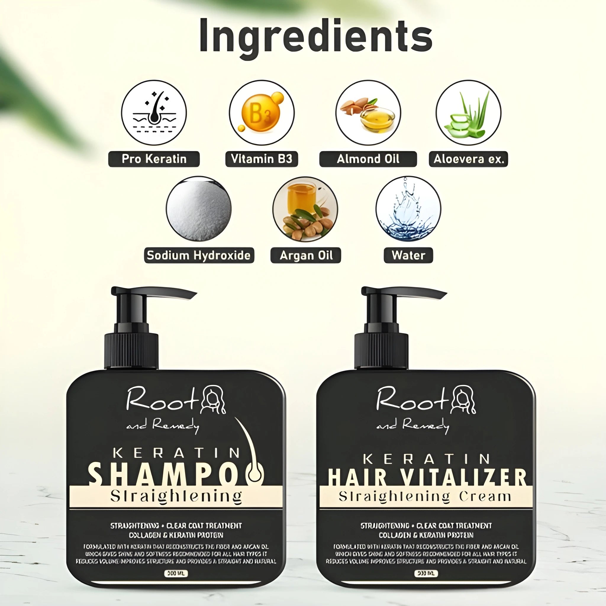 Herbal Hair Straightening Combo