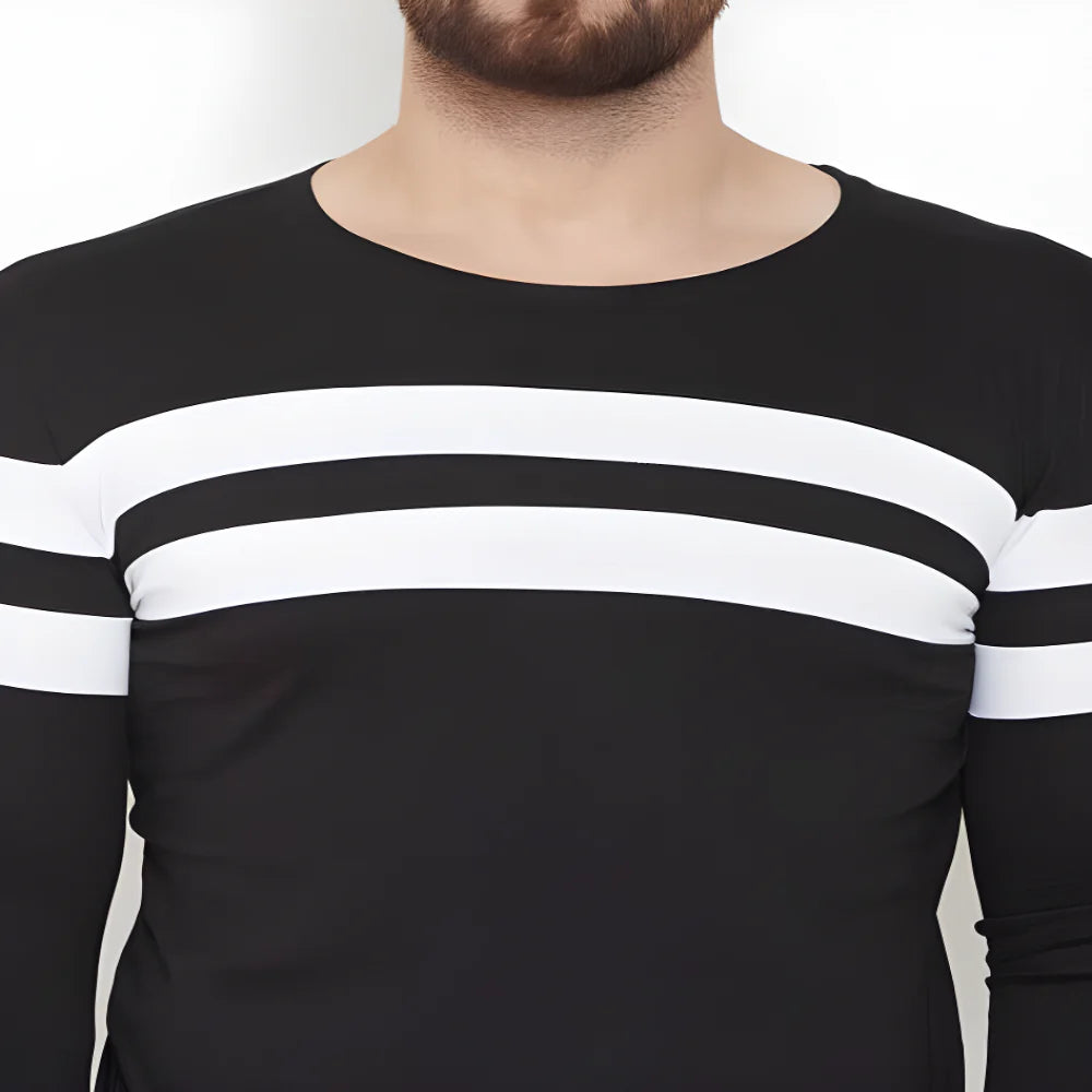 Essential Black Cotton Tees clothing