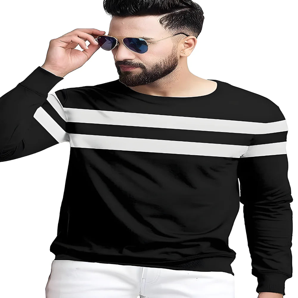 Essential Black Cotton Tees clothing