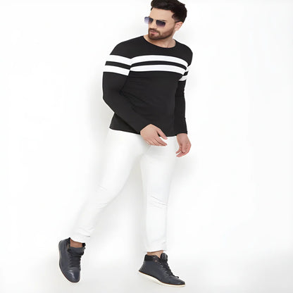 Essential Black Cotton Tees clothing