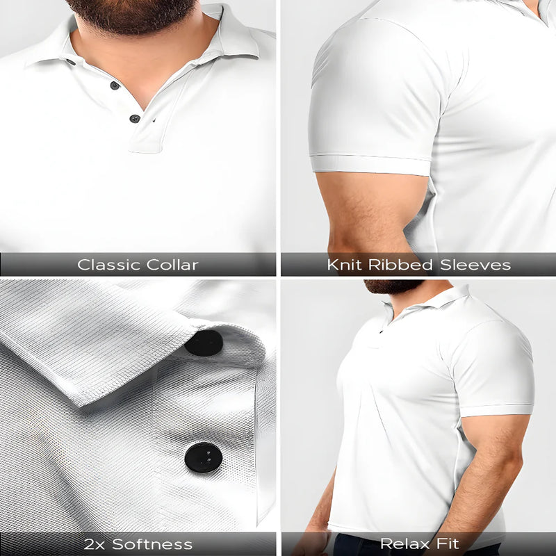 Regular Solid Polo T-Shirt Multicolor ( Pack Of 3 )