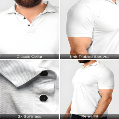 Regular Solid Polo T-Shirt Multicolor ( Pack Of 3 )