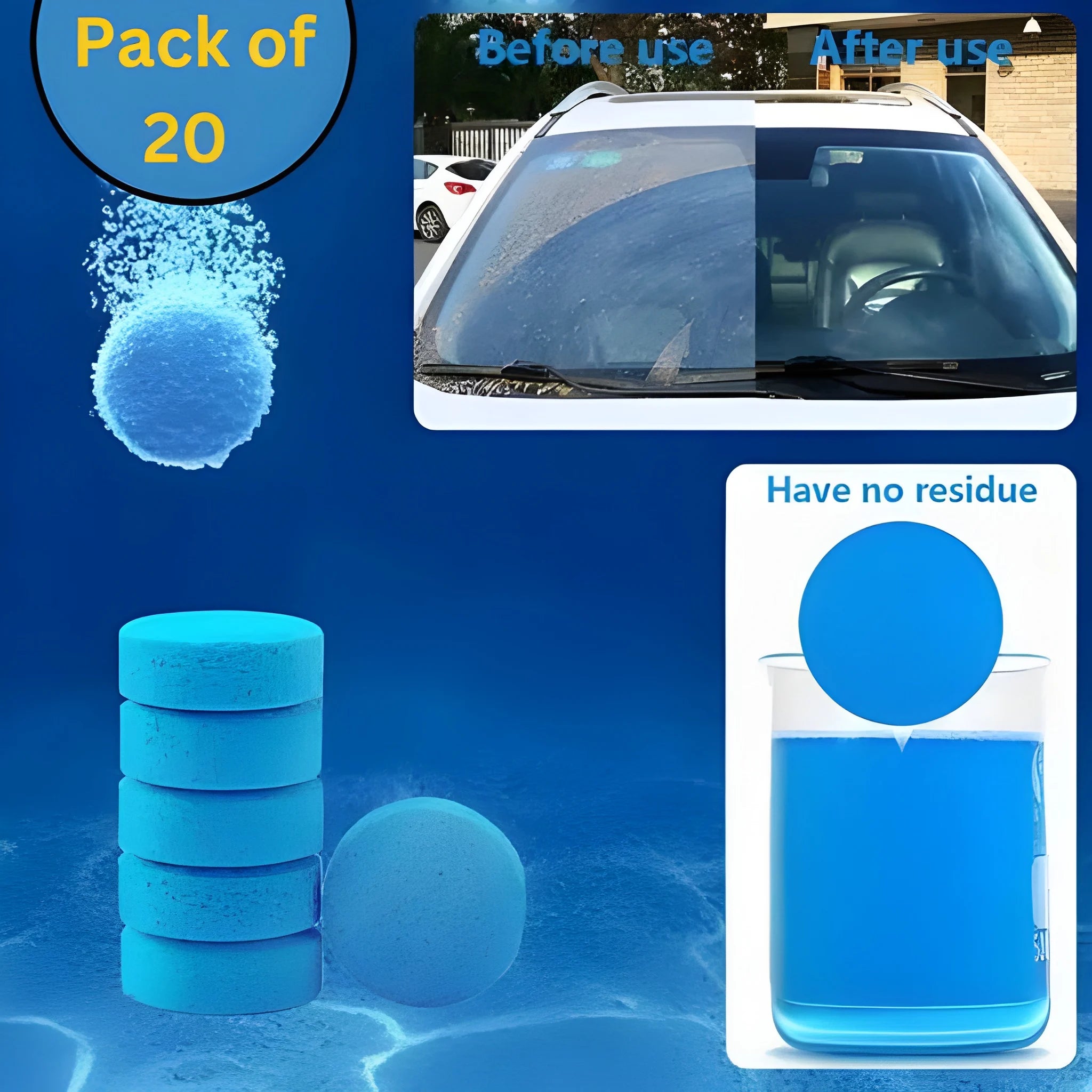 Windshield Washer Tablets – 10pc