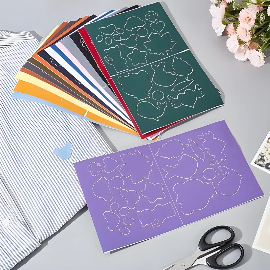 Fabric Patch Sticker (2 Sheets) Self Adhesive