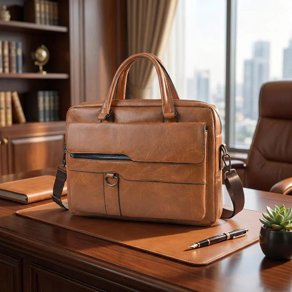 Best faux leather messenger briefcase - luggage & bags | 2026 | fast shipping
