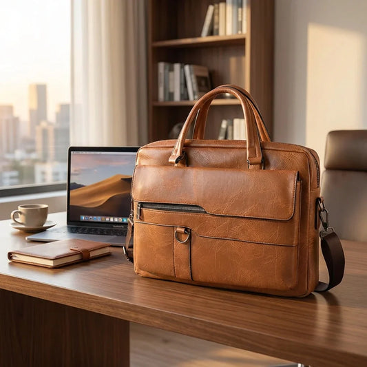 Best faux leather messenger briefcase - luggage & bags | 2026 | fast shipping