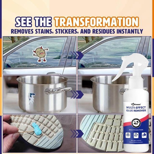 Fezora Multipurpose Sticker Adhesive Glue Remover Spray Sticker Lifter Stain Remover Adhesive Cleaner All Purpose