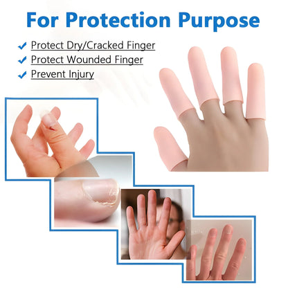 Finger Caps Silicone Protectors Sleeves - Health & Personal Care