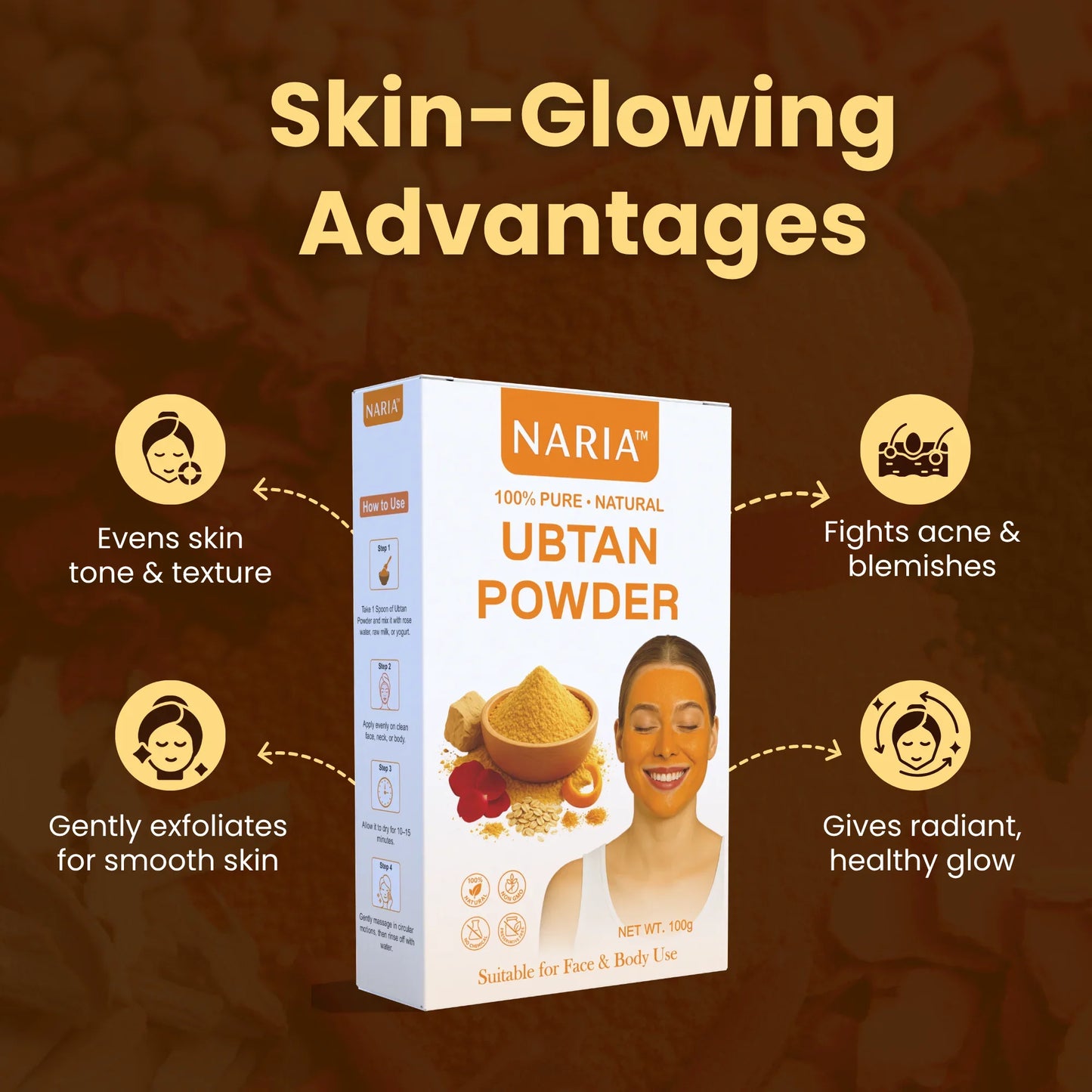 Naria Shadi Glow Ubtan Powder