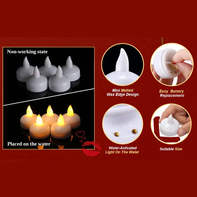 Best flameless floating tea lights - candles | 2025 | fast shipping
