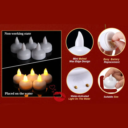 Best flameless floating tea lights - candles | 2025 | fast shipping