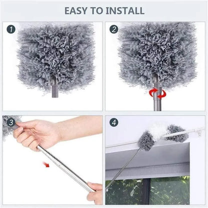 Flexible Mop Duster for Quick and Easy Cleaning with Long Rod Home Accessories