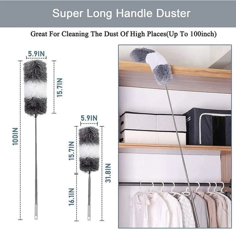 Flexible Mop Duster for Quick and Easy Cleaning with Long Rod Home Accessories