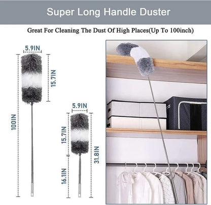 Flexible Mop Duster for Quick and Easy Cleaning with Long Rod Home Accessories