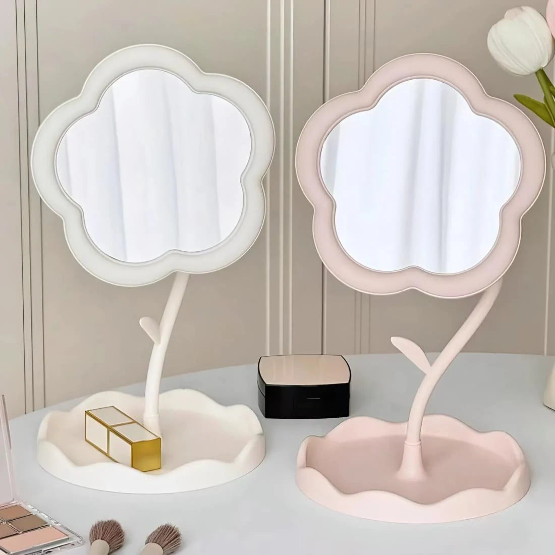 Floral Vanity Makeup Mirror