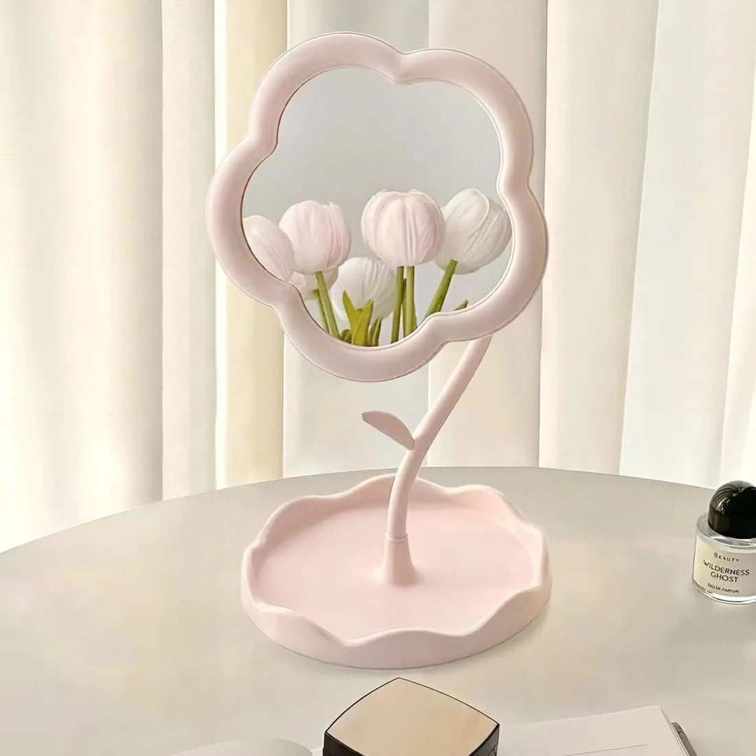 Floral Vanity Makeup Mirror