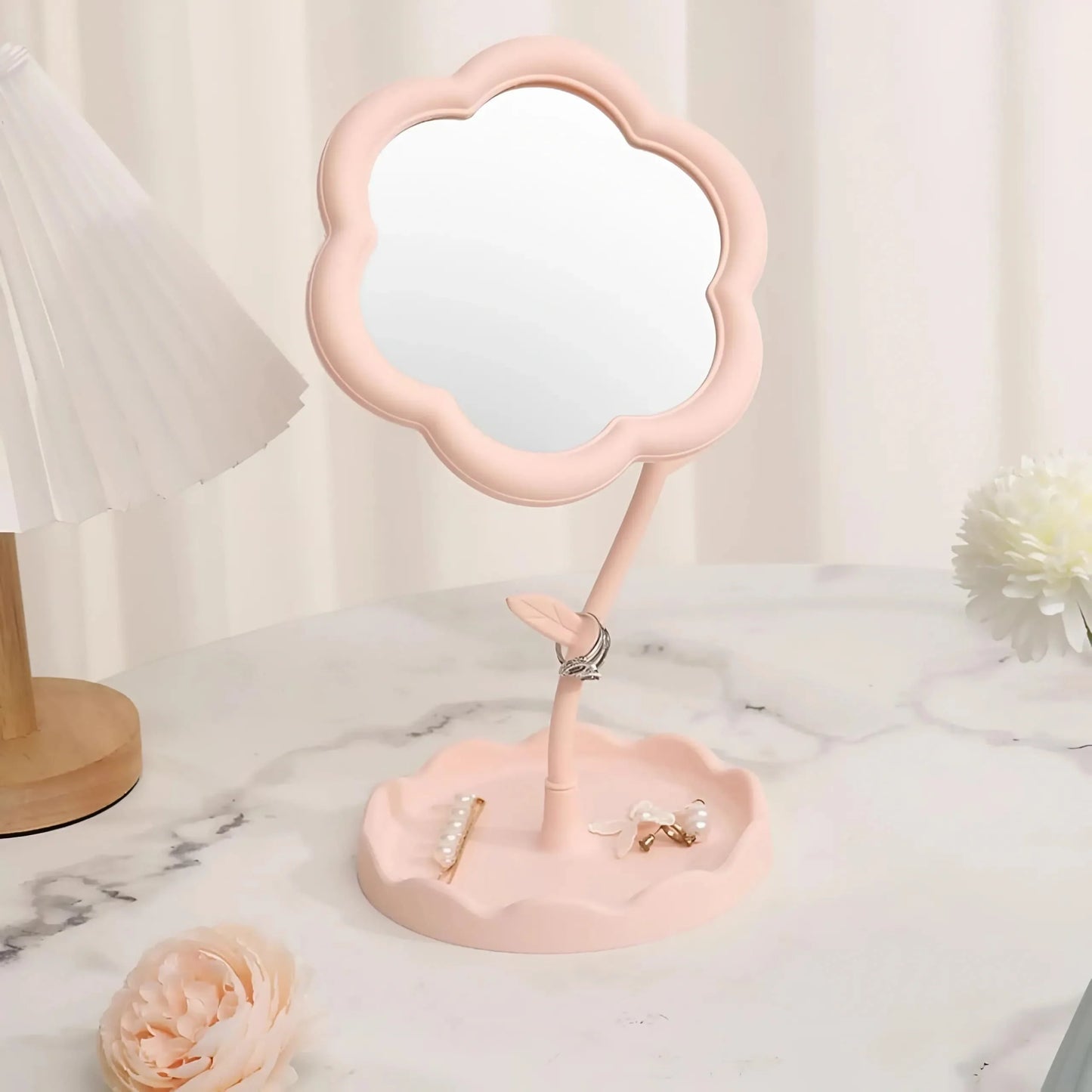 Floral Vanity Makeup Mirror