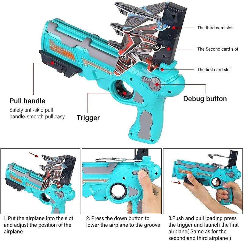 Best foam airplane launcher gun - toy gliders | 2025 | fast shipping