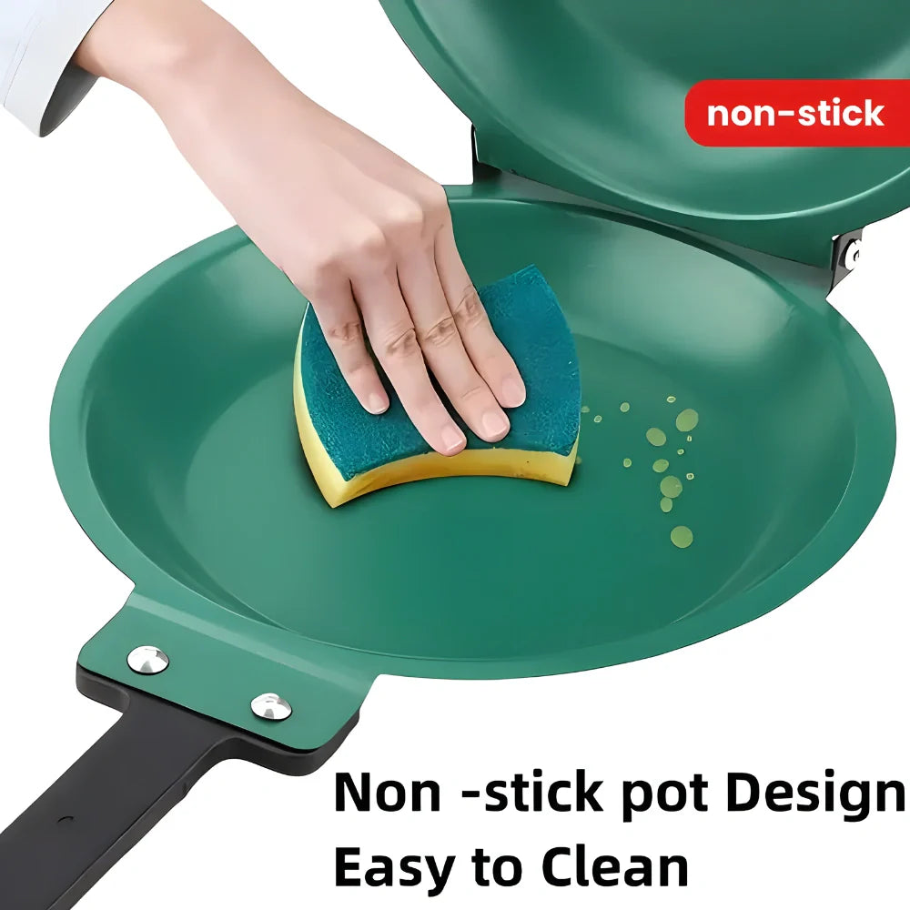 Foldable Double Sided Nonstick Pan