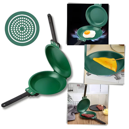 Foldable Double Sided Nonstick Pan