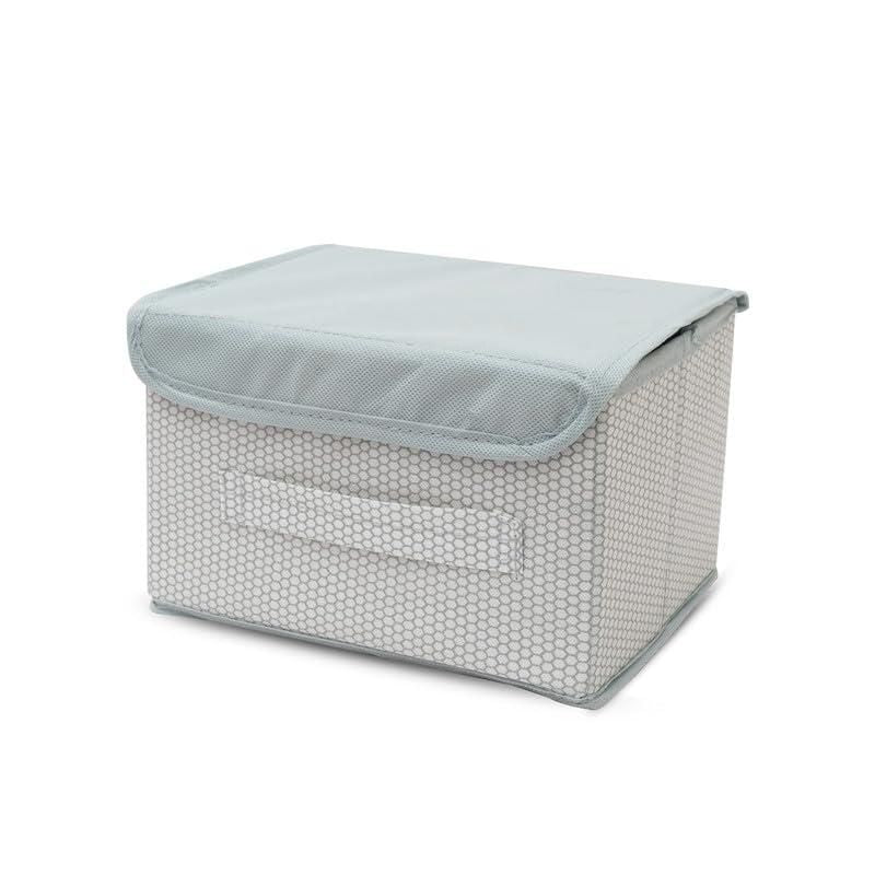 Foldable Non Woven Big and Small Storage Basket Bins Wardrobe Closet Organizer (Pack of 2)